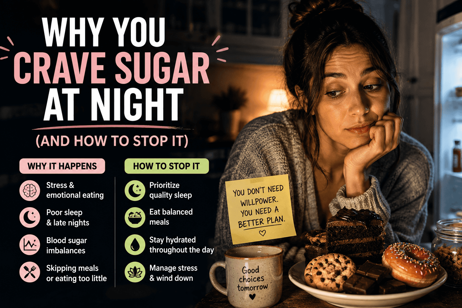 Why You Crave Sugar at Night (And How to Stop It)