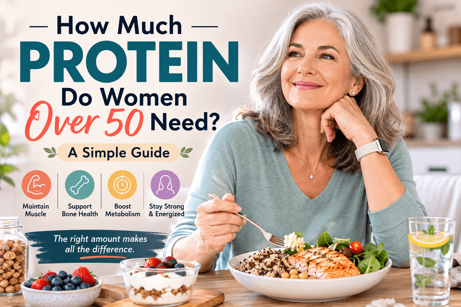 How Much Protein Do Women Over 50 Need? A Simple Guide