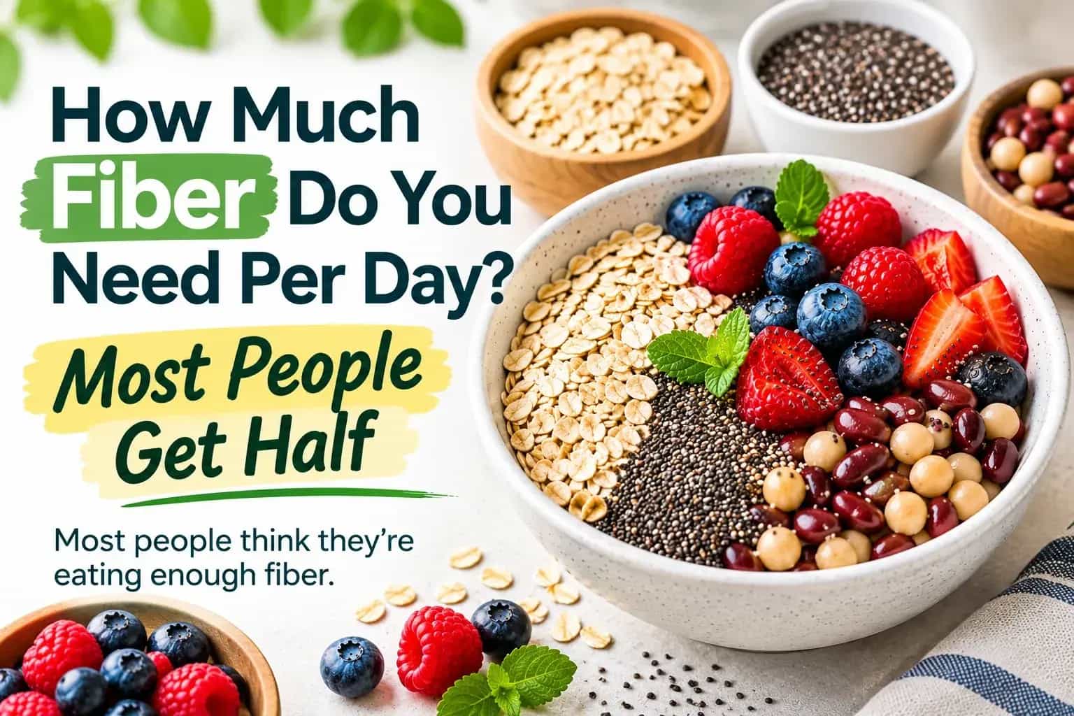 How Much Fiber Do You Need Per Day? Most People Get Half
