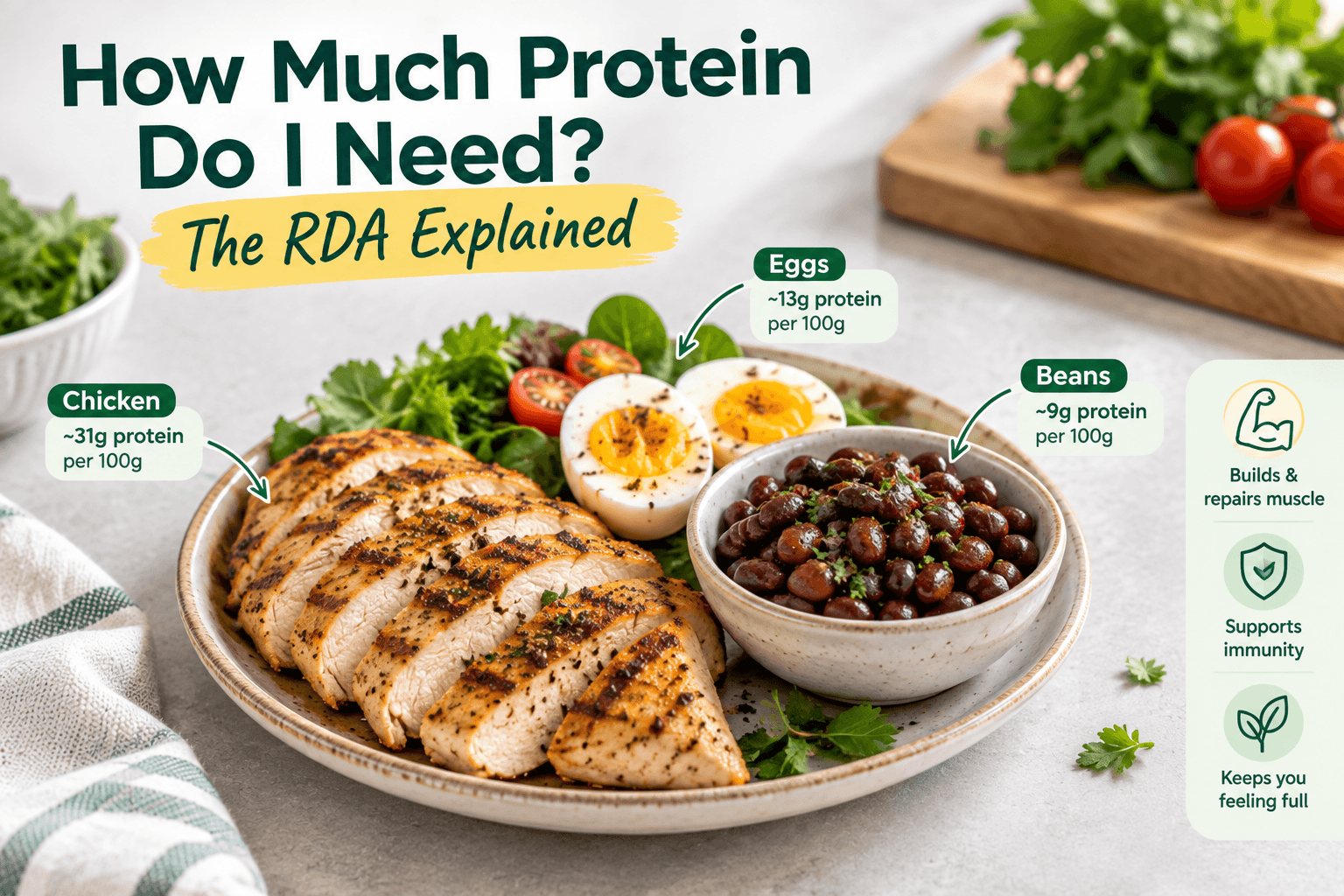 How Much Protein Do I Need? The RDA Explained